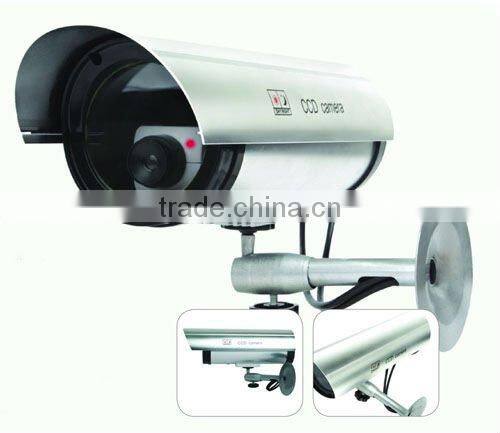 New Arrival!! Solar powered Vandal-proof Dummy security IR camera w/ outdoor rain shield for outdoor