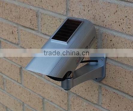 ABS waterproof dummy fake mini wireless bullet camera w/ blinking red LED light for indoor or outdoor use