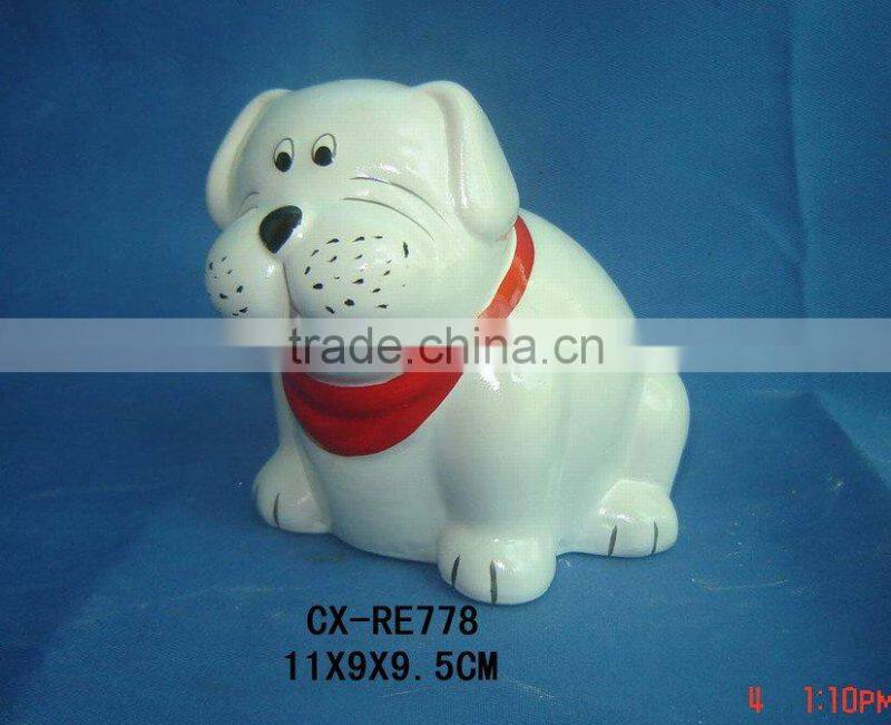 ceramic money coin bank--dolomite animal shape money box--porcelain regular coin bank