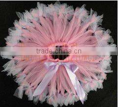 lime hot pink tutus with yellow silk ribbon