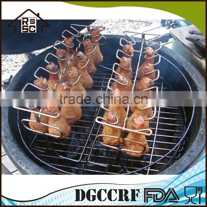 NBRSC SGS Certification Outside BBQ Grill Rack Chickern Leg Grill Chicken Leg Rack Grill