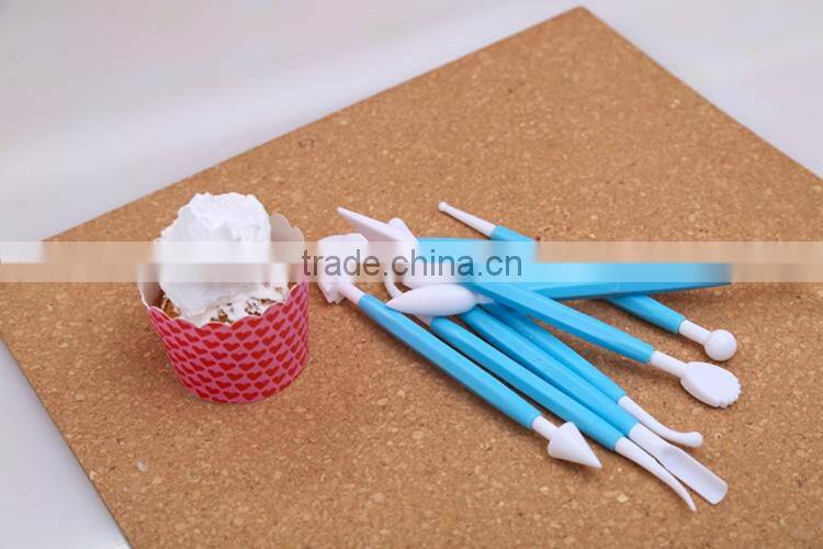 Wholesale plastic cake decorating tools/plastic cupcake decorating tools set