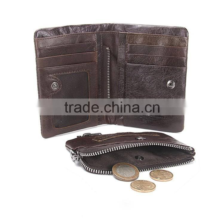 Wholesale Large Capacity Clutch Bag Men Purse Leather wallet with Rivet