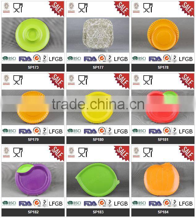 Melamine colorful square sauce dish,soup dish