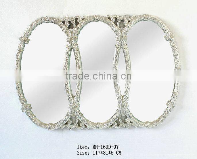 Modern PU Antique Gold Decorative wall mirror GY-009P-04
