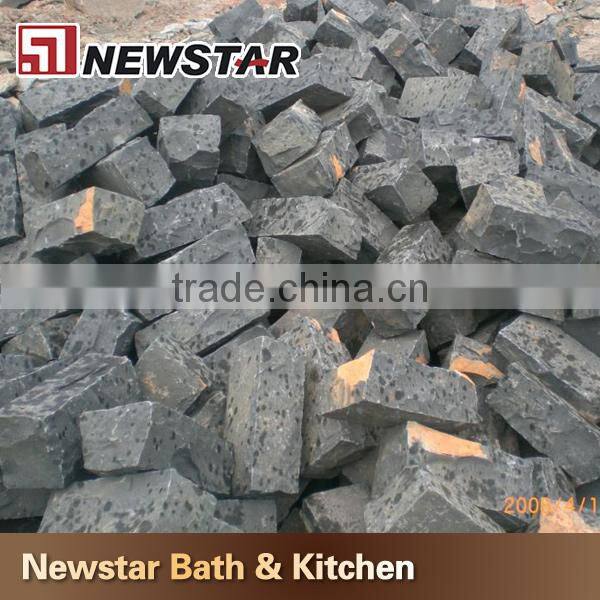 Chinese high quality black basalt cobblestone