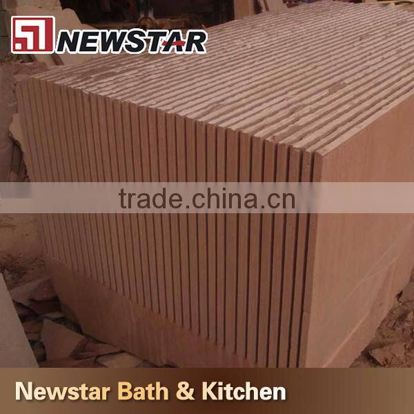 High quality natural and polished red sandstone pavers