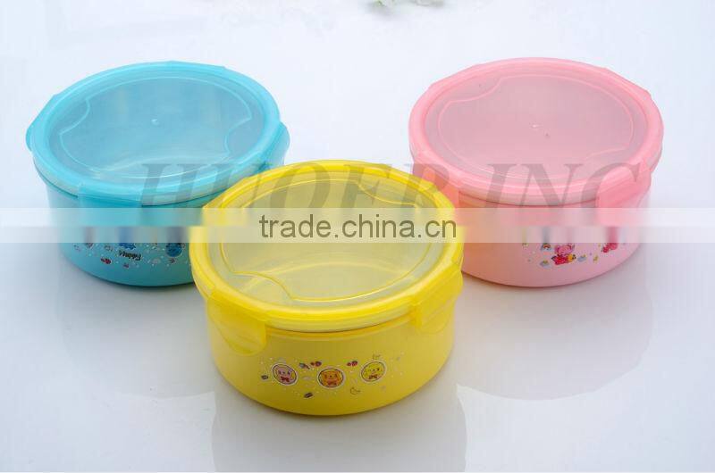 Kids Round Stainless Steel Lunch Box