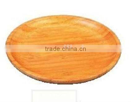 ROUND WOODEN/BAMBOO PLATE tray