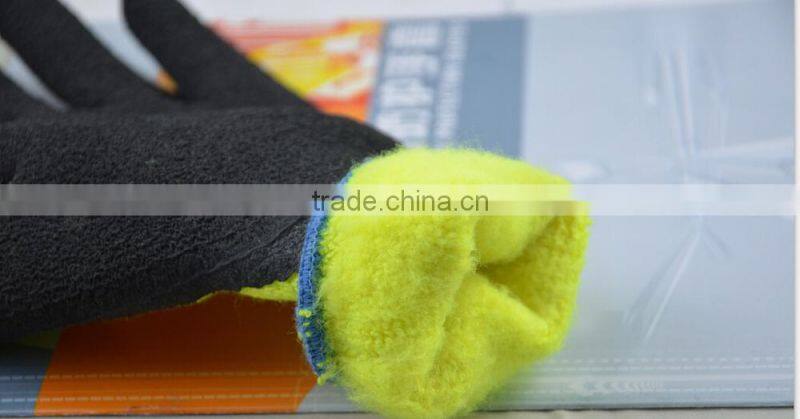 Palm coated latex thermal liner winter gloves
