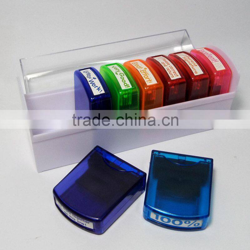 High quality self-inking motivation funny teacher stamp