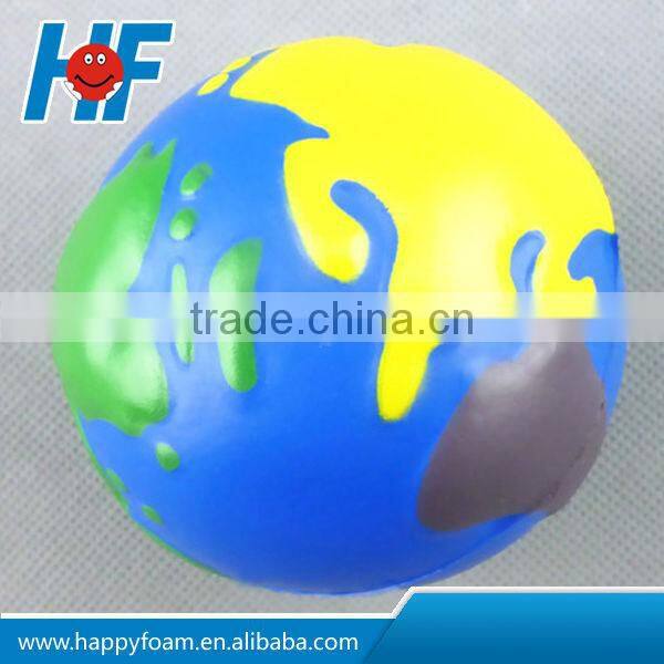 pu cheap promotional stress reliever globe