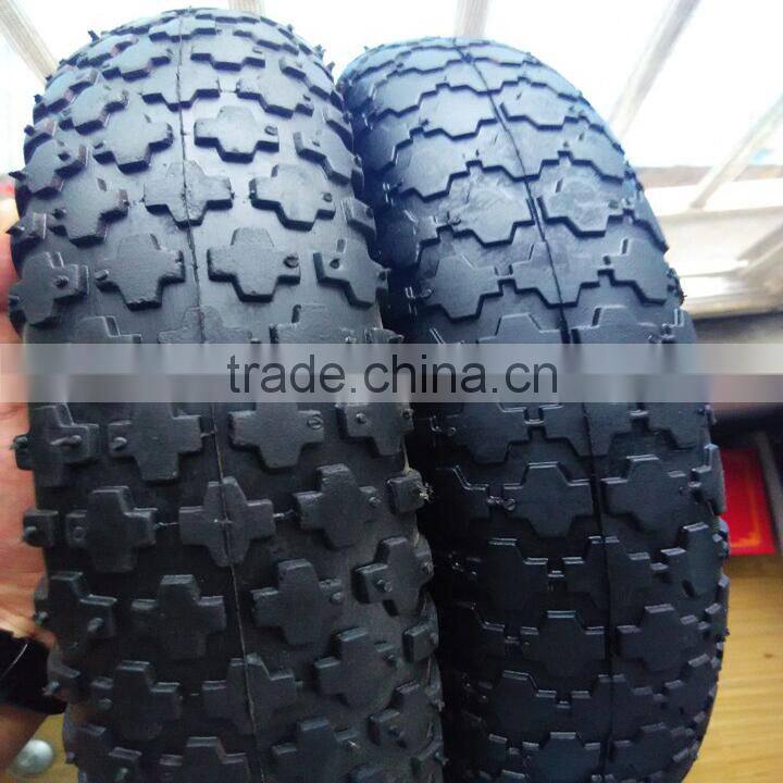 Diamond pattern wheelbarrow wheel 4.00-8