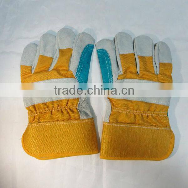 Reinforced Cow Split Working Leather Gloves