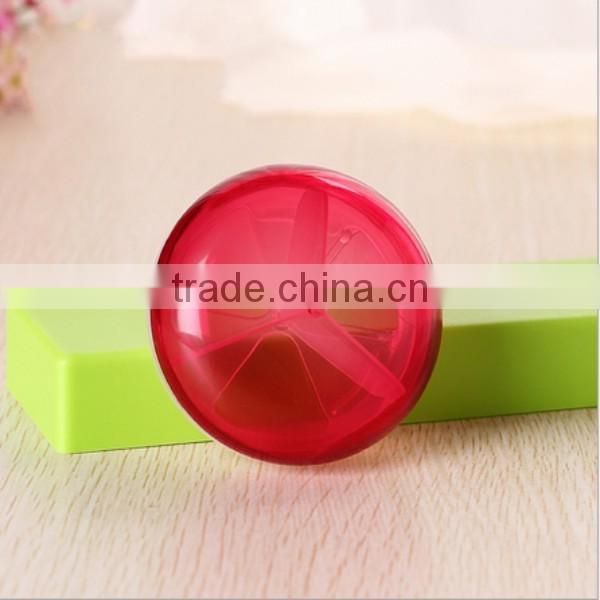 custom round 3 compartment plastic pill box,custom plastic medication case pill box,custom practical plastic pill box supplier
