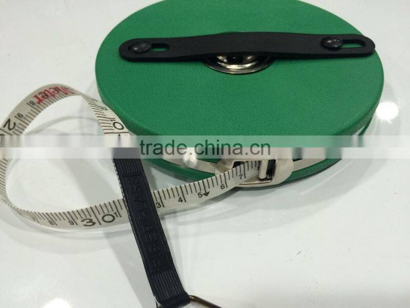Berrylion high grade 30m fiberglass measuring tape round tape measure