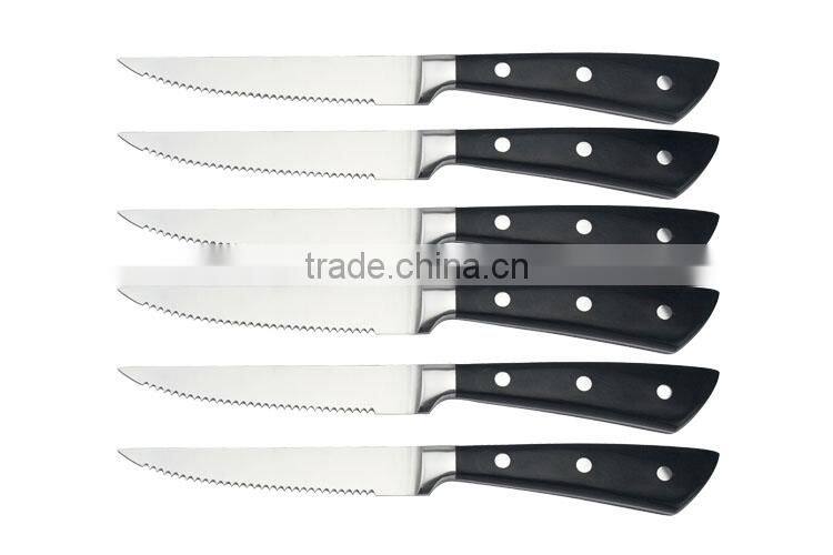 11pcs Kitchen Knife Set With 3CR13+Pakka Wood+Forged