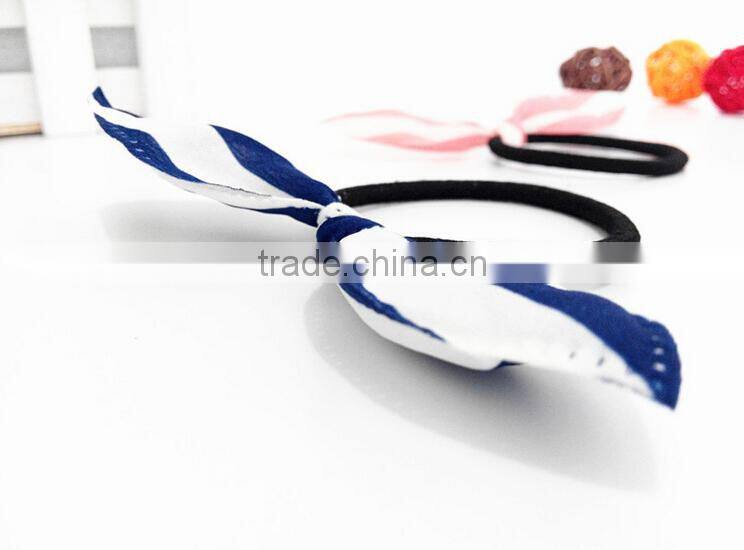 Rabbit ear hair ring kids bows hair ring hair accessories Factory wholesale