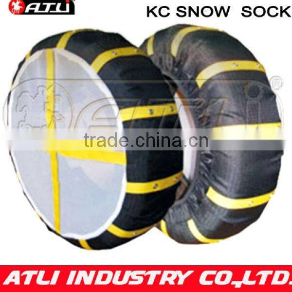 Hot selling quick mounting polyester fibre KC auto snow sock