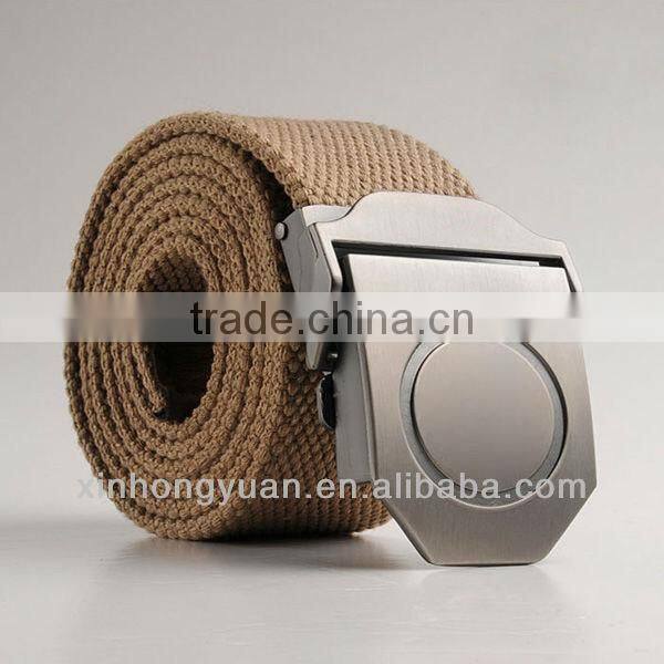 good quality military canvas tan belt for men