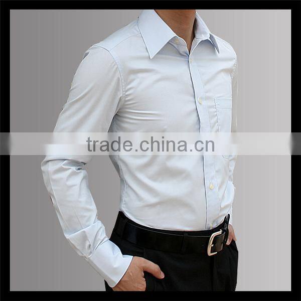 2015new products promotional fashion design denim shirt men
