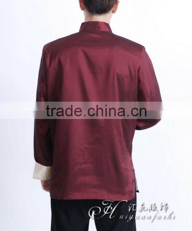 wine color long sleeve garment