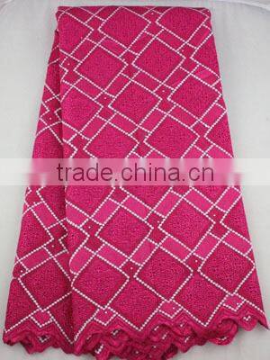 Spring African Embroidery Cotton Lace Fabrics SL0297-5