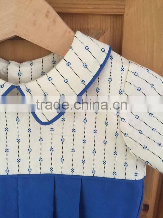 2017 Hot selling Baby Bubble Romper with Gathered Kids Romper