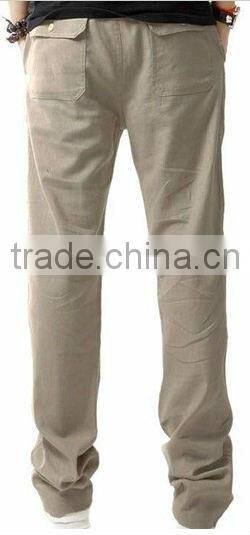 Casual Cotton and linen pants for man
