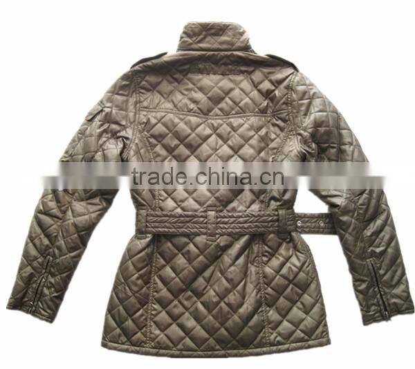 Warm male & female winter quilted jacket coat