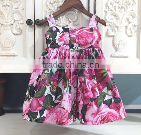 Girls Birthday Dresses Summer Children Clothes Backless Sleeveless Baby Dress