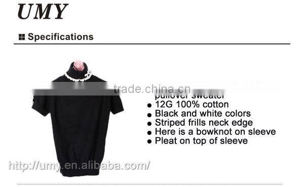 Latest design summer short sleeve kids sweaters