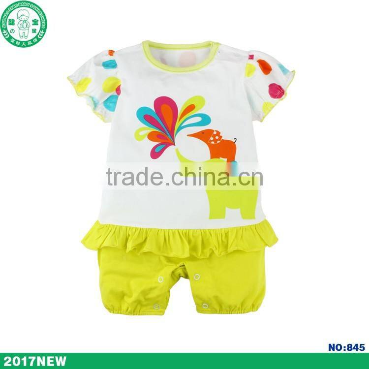 New Design Baby Boutique Girl Clothing Wholesale Baby Jumpsuits