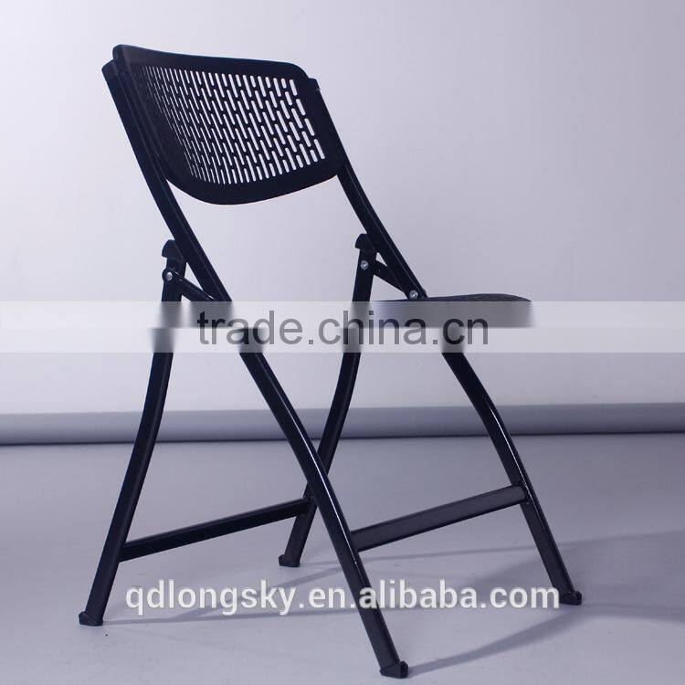 LS-4042 Hot Sale White Plastic Wedding Folding Chair Cheap Plastic Wedding Banquet Rental Folding Chair