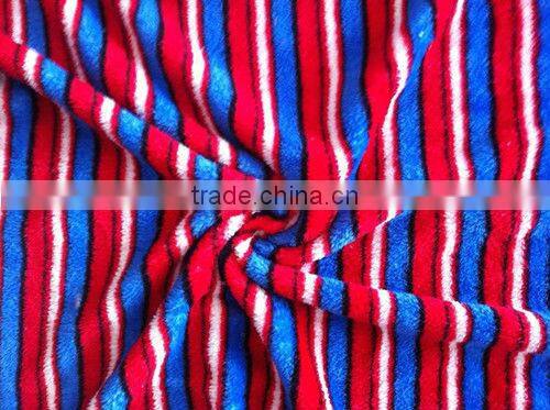 Colorful Printed Microfiber Fabric Yard For Bathrobe or Blanket