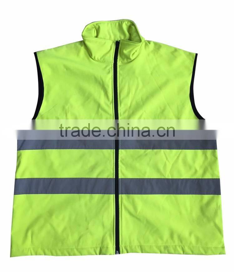 Eniso 20471 softshell bodywarmer high visibility safety vest