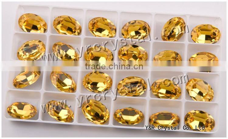 #4120 oval fancy stones 18*25mm oval crystal for wedding dresses