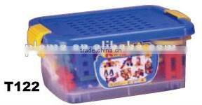 130pcs Wisdom PE blowing building block with bucket set