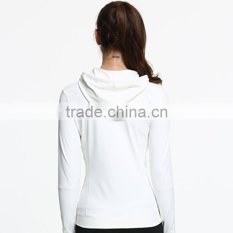 Running Gym Hoodie T- shirt Women Fitness Tights Shirt