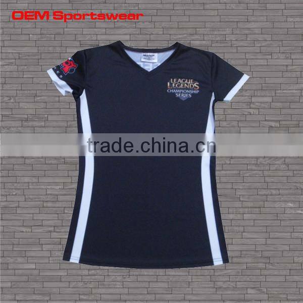 Sublimation latest t shirts v neck designs for men