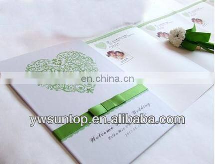 Red Hearts satin wedding signature guest book decorations party supplies