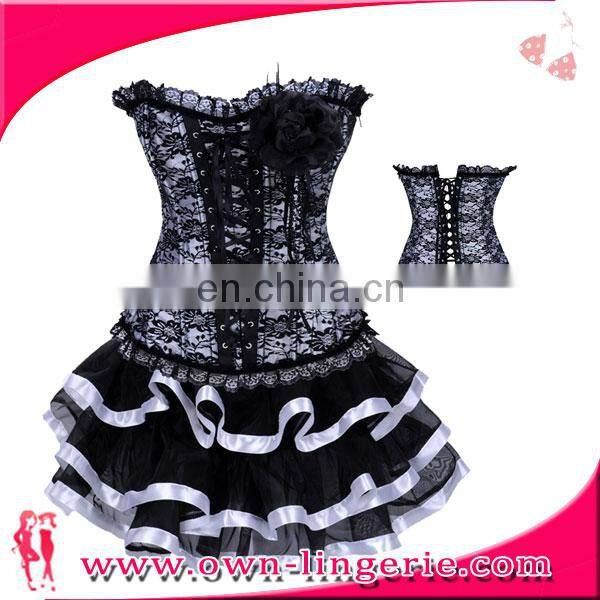women sexy animal costumes black sexy Corset tutu dress