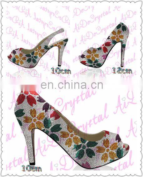 Aidocrystal handmade fashion lady italian shoes and bags to match women lady flat shoes wholesale 2015