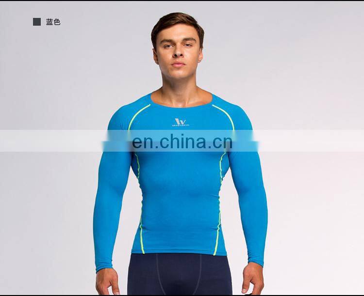 Pro Men Compression Long-sleeve Shirts Custom Brand Logo For Running Fitness Wear Wholesale