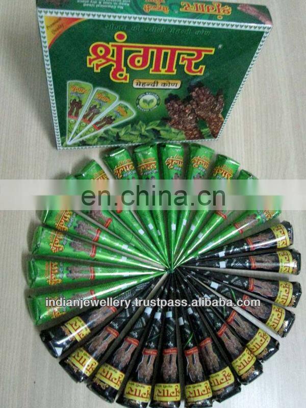 Indian henna cone manufacturer, natural henna tubes exporter, henna body art
