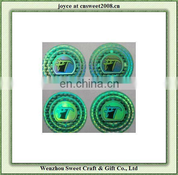 Low cost 3D Hologram Sticker Custom Mini Logo brand