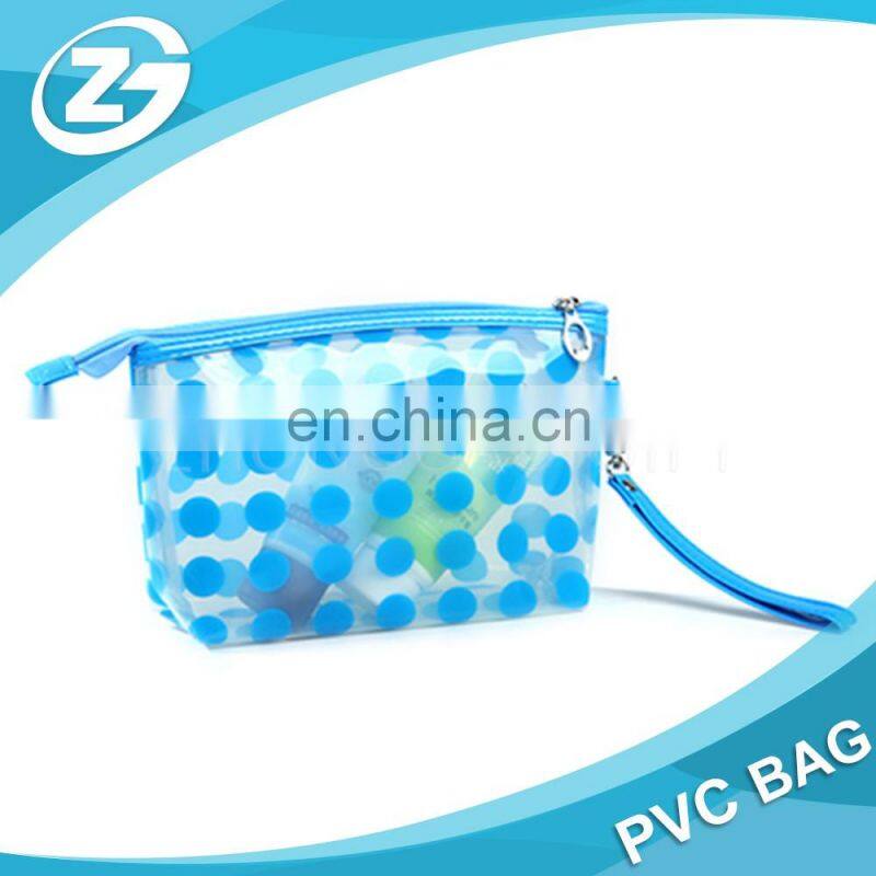 Coloured Transparent Promotional Gifts Waterproof Ziplock PVC Cosmetic Pouch