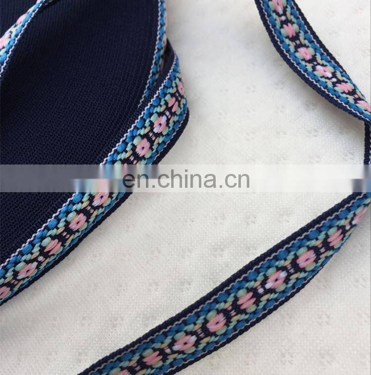 Wholesale Price Squares Pattern Retro Ribbon National Style Embroidery Tape