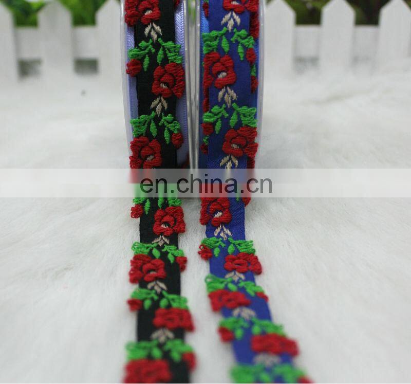 Good quality china embroidery jacquard ribbon