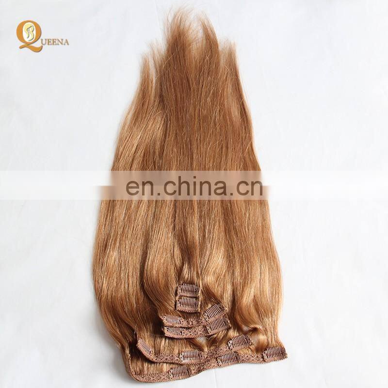 Factory Direct OEM 120 160 220 260grams set Double Drawn Clip in Hair Extension Full Head Set